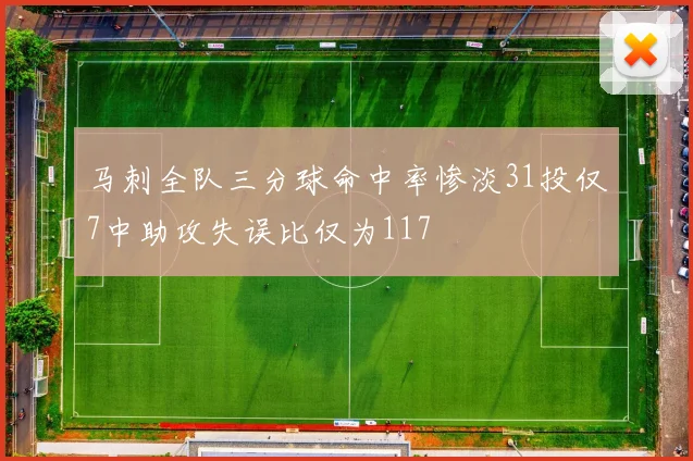 马刺全队三分球命中率惨淡31投仅7中助攻失误比仅为117
